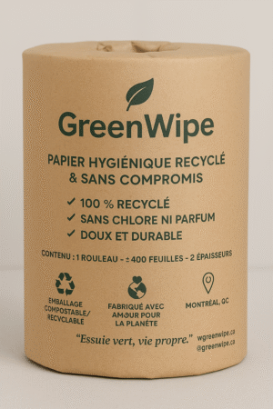 Papier toilette 100 % recyclé